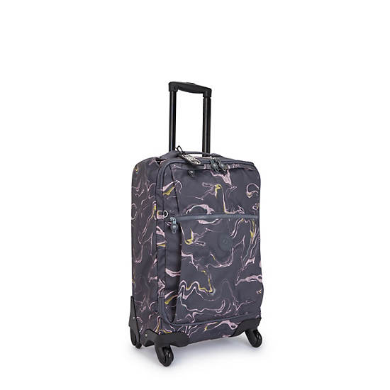 Kipling Darcey Small Printed Carry-On Rolling Koffers Blauw | NL 1471OK